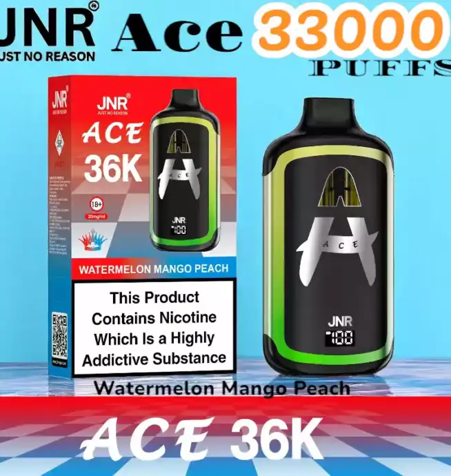 JNR Ace 33000 PUFFS Vape jetable rechargeable 33K double pods – Image 10