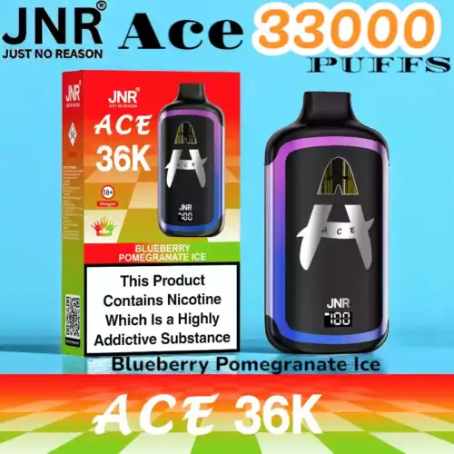 JNR Ace 33000 PUFFS Vape jetable rechargeable 33K double pods