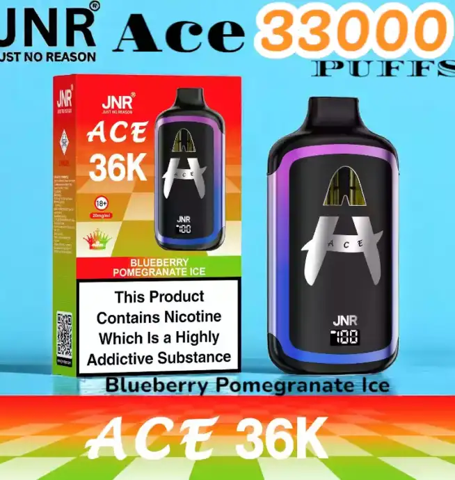 JNR Ace 33000 PUFFS Vape jetable rechargeable 33K double pods