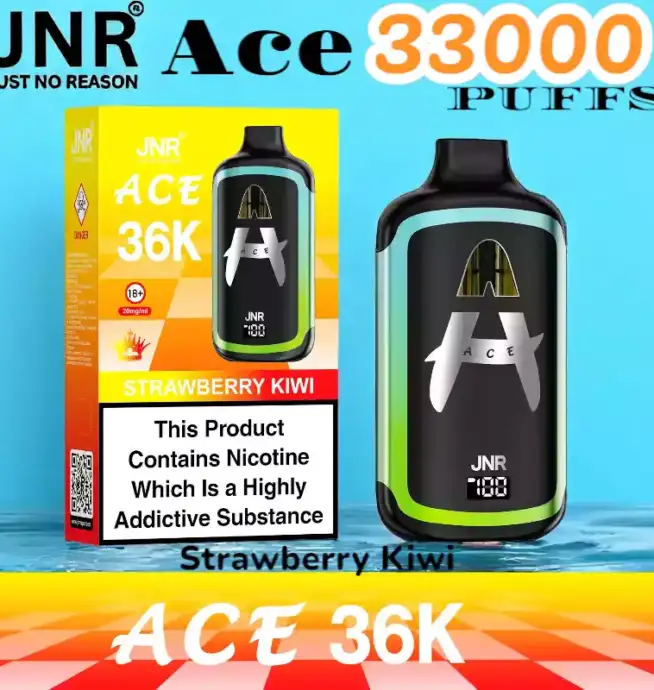 JNR Ace 33000 PUFFS Vape jetable rechargeable 33K double pods