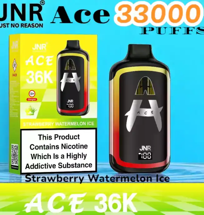 JNR Ace 33000 PUFFS Vape jetable rechargeable 33K double pods