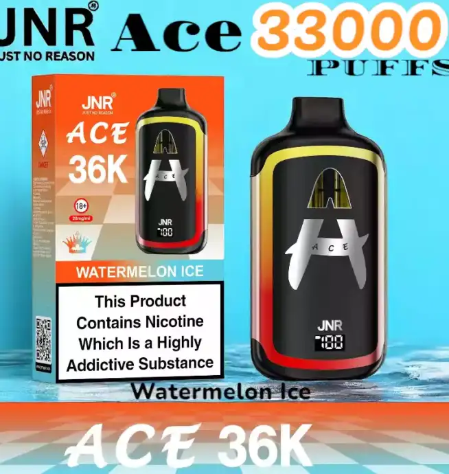 JNR Ace 33000 PUFFS Vape jetable rechargeable 33K double pods