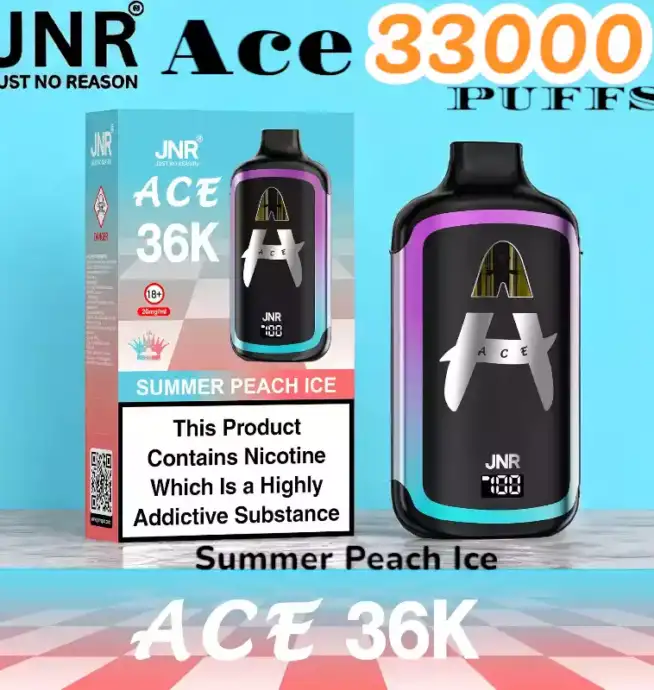 JNR Ace 33000 PUFFS Vape jetable rechargeable 33K double pods