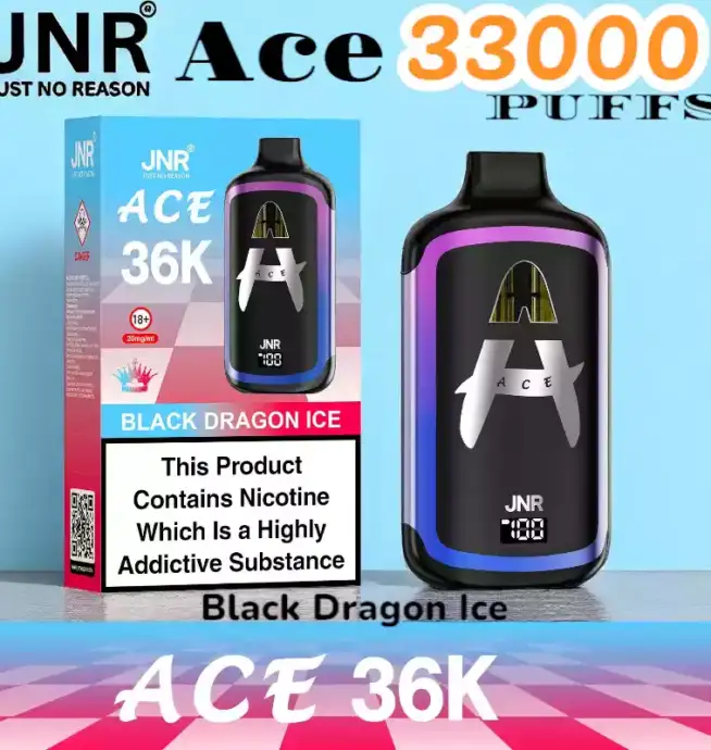 JNR Ace 33000 PUFFS Vape jetable rechargeable 33K double pods