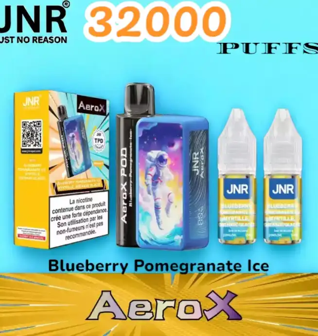 JNR AeroX 32000 PUFFS Vape jetable 32K rechargeable