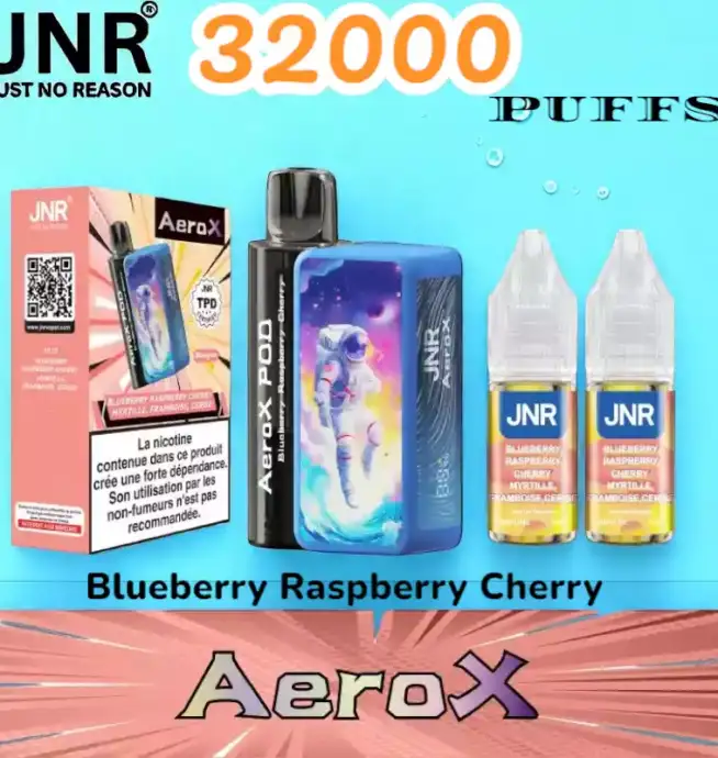 JNR AeroX 32000 PUFFS Vape jetable 32K rechargeable