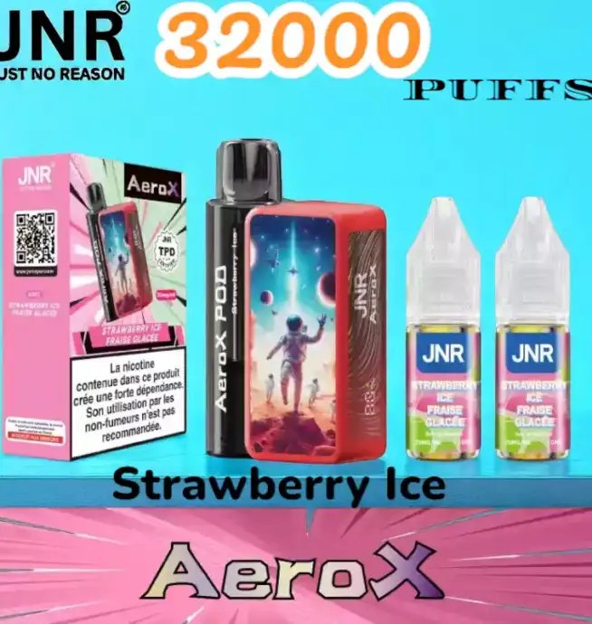 JNR AeroX 32000 PUFFS Vape jetable 32K rechargeable