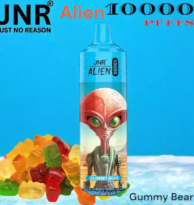 JNR Alien 10K 10000 Puffs Vape Jetable Rechargeable et Puissante