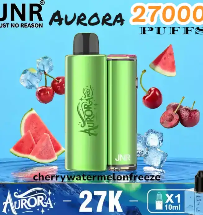 JNR Aurora 27000 PUFFS Vape jetable rechargeable 27K double pods