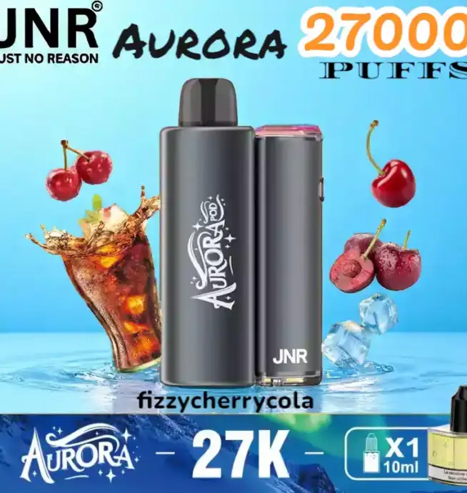 JNR Aurora 27000 PUFFS Vape jetable rechargeable 27K double pods