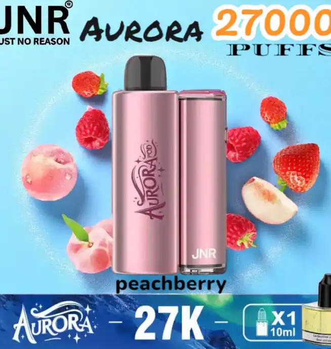JNR Aurora 27000 PUFFS Vape jetable rechargeable 27K double pods