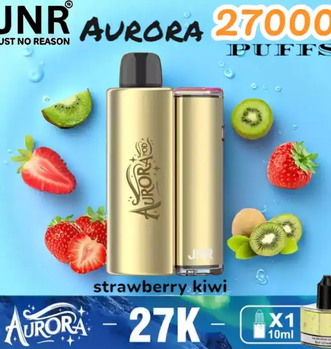 JNR Aurora 27000 PUFFS Vape jetable rechargeable 27K double pods