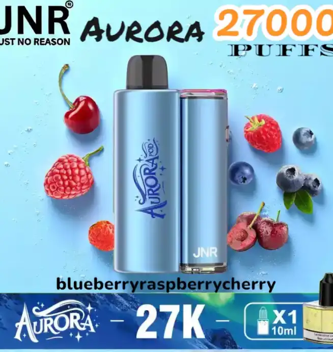 JNR Aurora 27000 PUFFS Vape jetable rechargeable 27K double pods