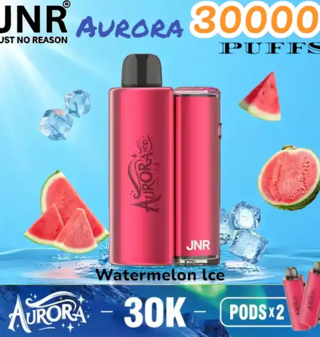 JNR Aurora 30000 PUFFS Vape jetable rechargeable 30K double pod
