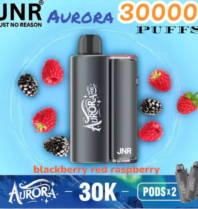 JNR Aurora 30000 PUFFS Vape jetable rechargeable 30K double pod