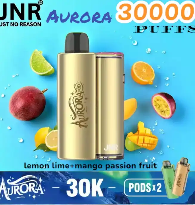 JNR Aurora 30000 PUFFS Vape jetable rechargeable 30K double pod