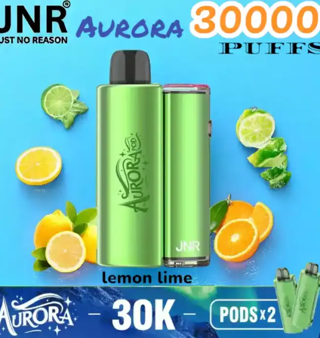 JNR Aurora 30000 PUFFS Vape jetable rechargeable 30K double pod