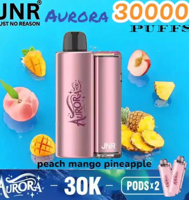 JNR Aurora 30000 PUFFS Vape jetable rechargeable 30K double pod