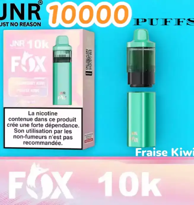 JNR FOX 10000 PUFFS Vape jetable 10K fruitée