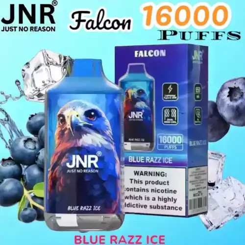 JNR Falcon 16000 Puffs Vape jetable puissante et rechargeable.