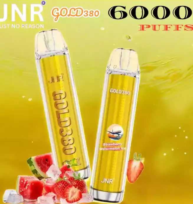 JNR GOLD380 6000 PUFFS Vape élégante, saveurs intenses