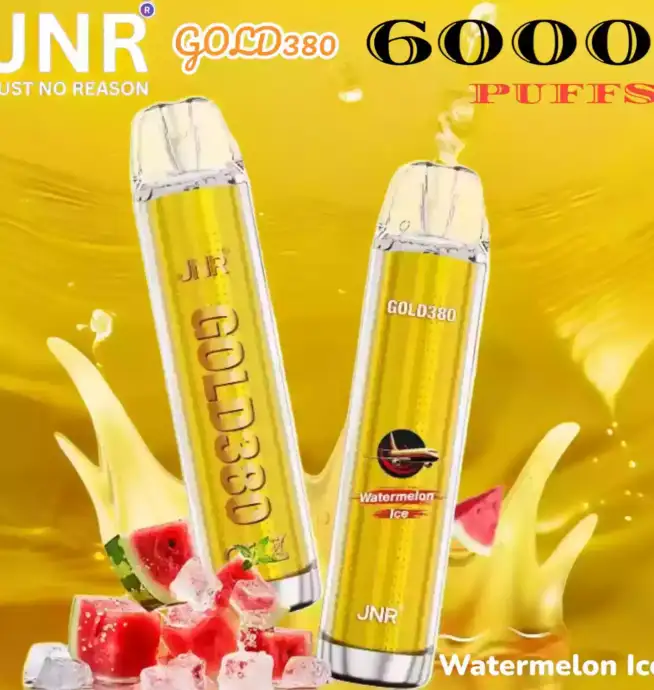 JNR GOLD380 6000 PUFFS Vape élégante, saveurs intenses