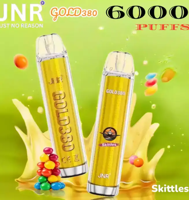 JNR GOLD380 6000 PUFFS Vape élégante, saveurs intenses