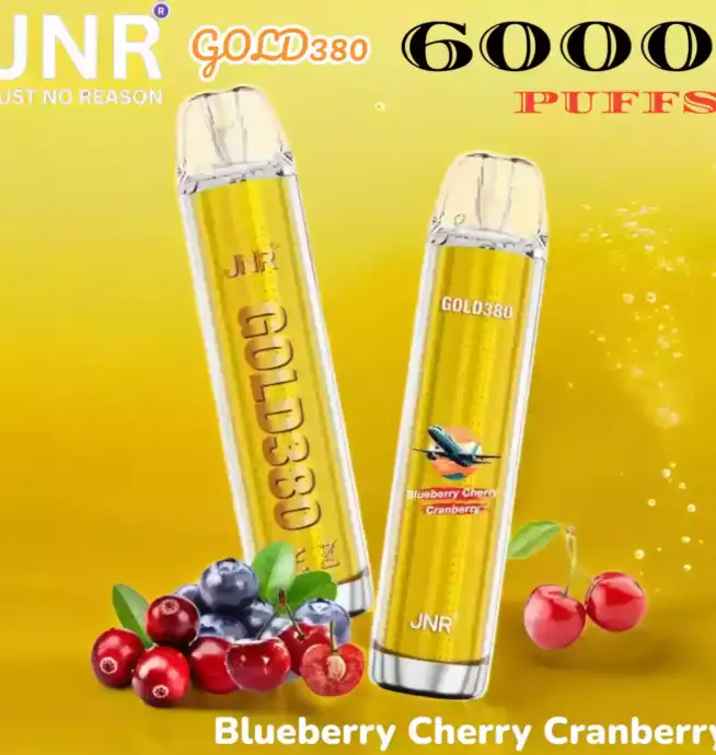 JNR GOLD380 6000 PUFFS Vape élégante, saveurs intenses