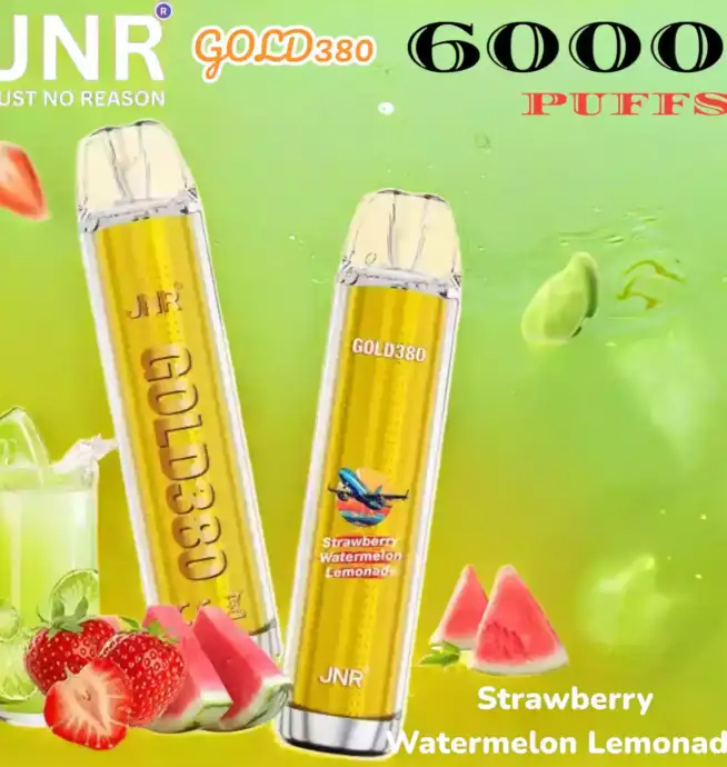 JNR GOLD380 6000 PUFFS Vape élégante, saveurs intenses