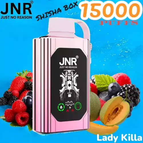 JNR SHISHA BOX 15000 PUFFS Premium vape lasting 15000 puffs