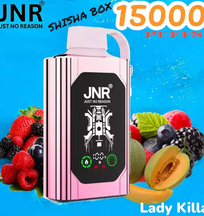 JNR SHISHA BOX 15000 PUFFS Premium vape lasting 15000 puffs