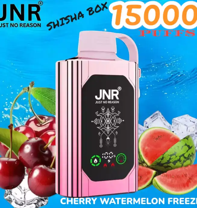 JNR SHISHA BOX 15000 PUFFS Premium vape lasting 15000 puffs