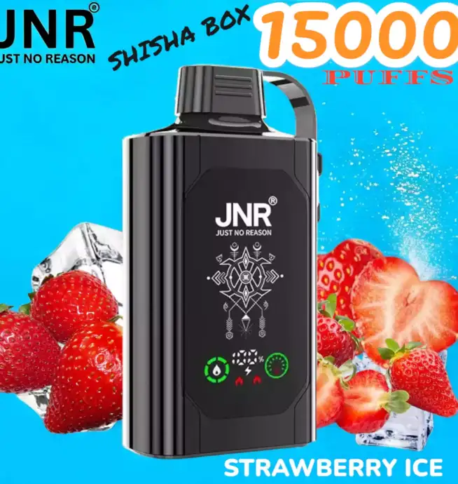JNR SHISHA BOX 15000 PUFFS Premium vape lasting 15000 puffs