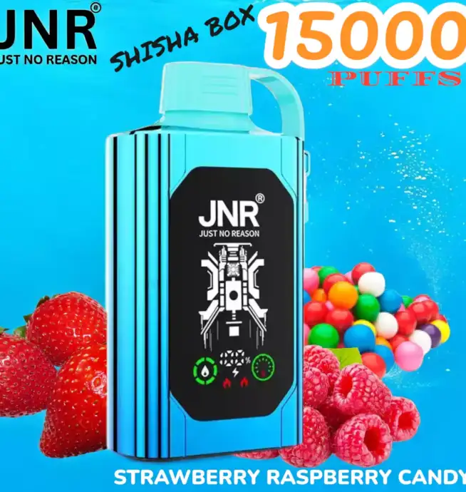 JNR SHISHA BOX 15000 PUFFS Premium vape lasting 15000 puffs