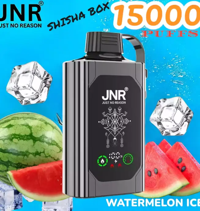 JNR SHISHA BOX 15000 PUFFS Premium vape lasting 15000 puffs