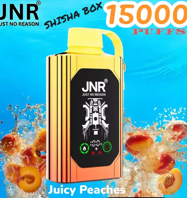 JNR SHISHA BOX 15000 PUFFS Premium vape lasting 15000 puffs
