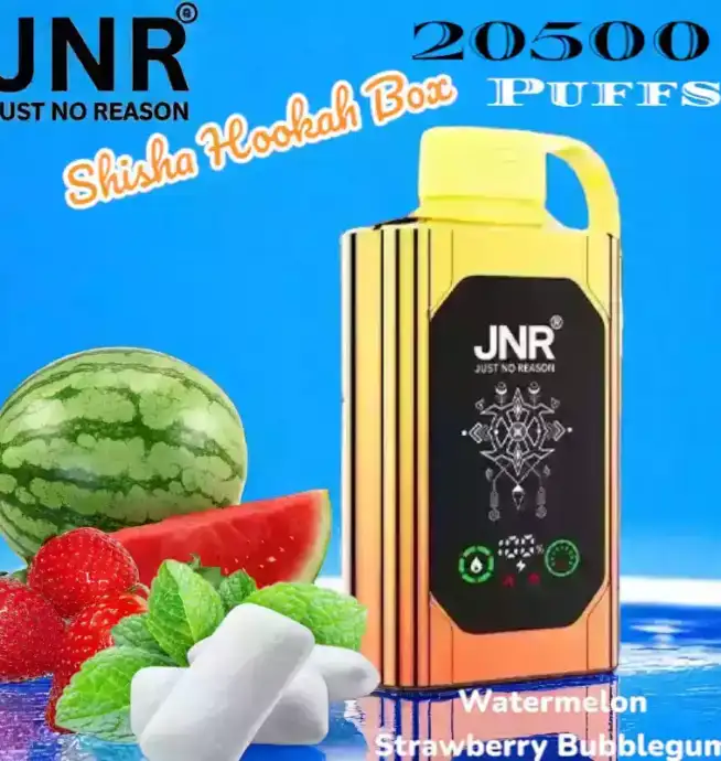 JNR Shisha Hookah Box 20500 Puffs Vape jetable goût imbattable