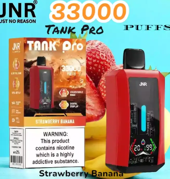 JNR Tank Pro 33000 Puffs Vape jetable puissante avec écran digital