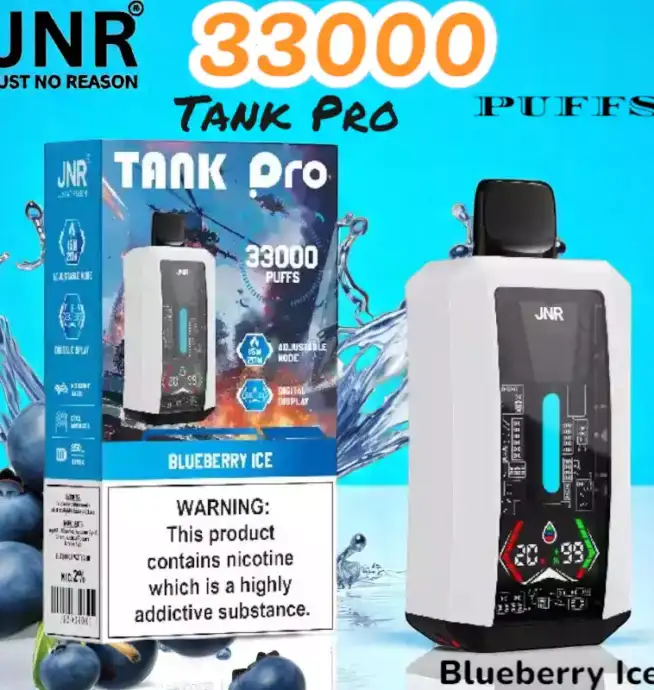 JNR Tank Pro 33000 Puffs Vape jetable puissante avec écran digital