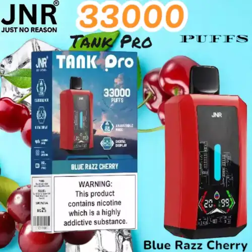 JNR Tank Pro 33000 Puffs Vape jetable puissante avec écran digital