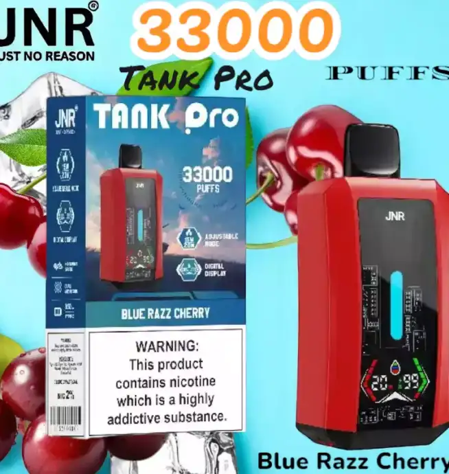 JNR Tank Pro 33000 Puffs Vape jetable puissante avec écran digital