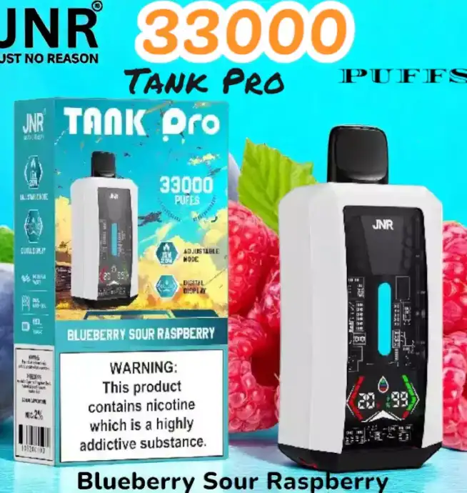 JNR Tank Pro 33000 Puffs Vape jetable puissante avec écran digital