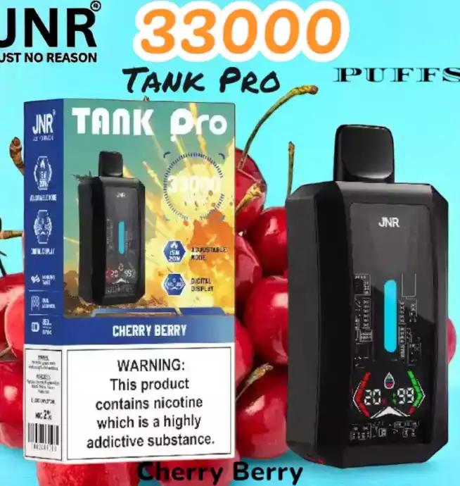 JNR Tank Pro 33000 Puffs Vape jetable puissante avec écran digital