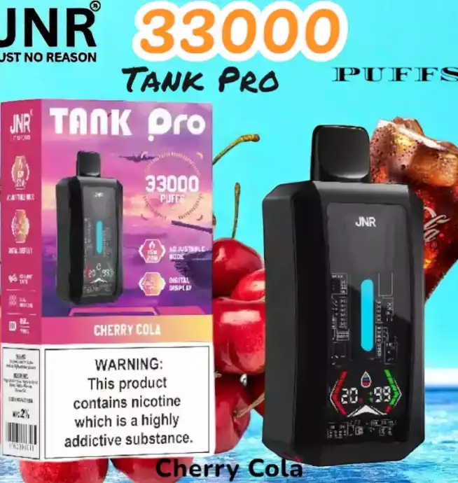 JNR Tank Pro 33000 Puffs Vape jetable puissante avec écran digital