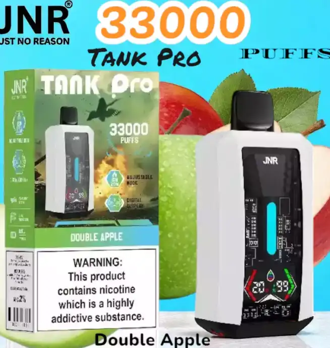 JNR Tank Pro 33000 Puffs Vape jetable puissante avec écran digital