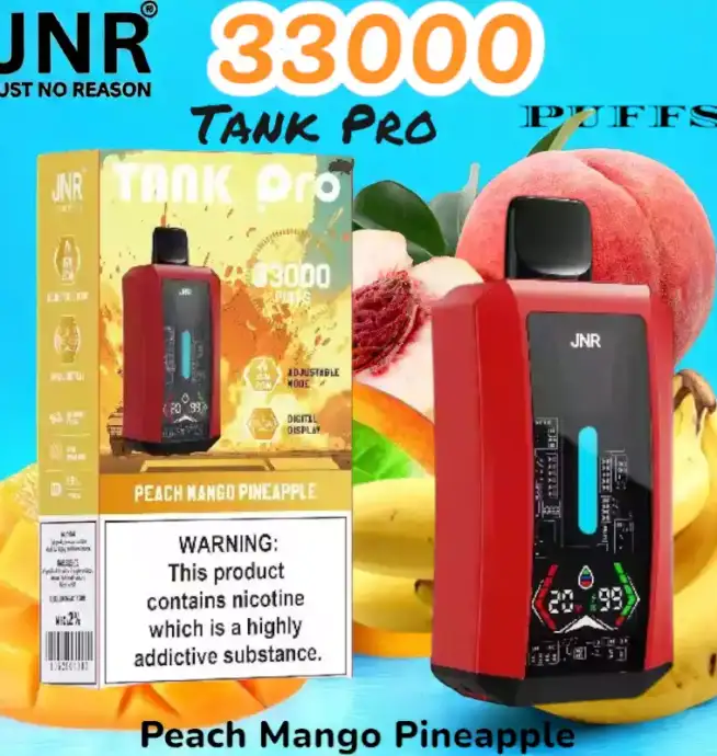 JNR Tank Pro 33000 Puffs Vape jetable puissante avec écran digital