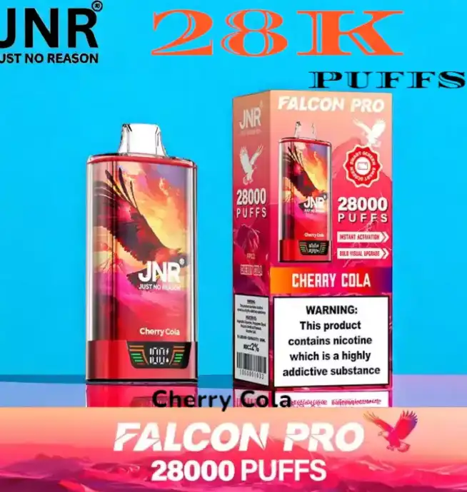 JNR falcon pro 28k puffs vape jetable rechargeable 28k puissante