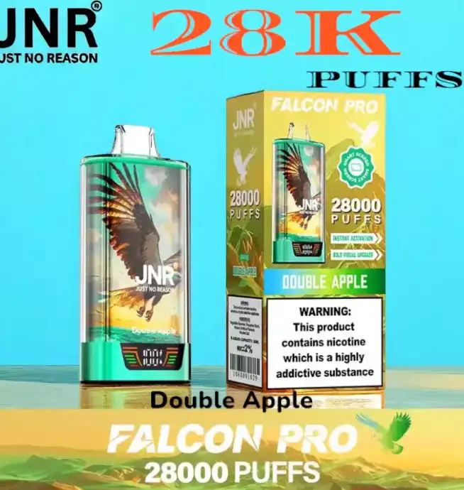JNR falcon pro 28k puffs vape jetable rechargeable 28k puissante