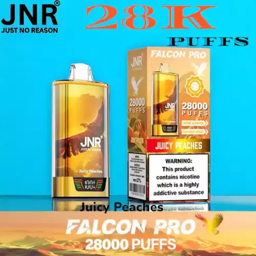 JNR falcon pro 28k puffs vape jetable rechargeable 28k puissante