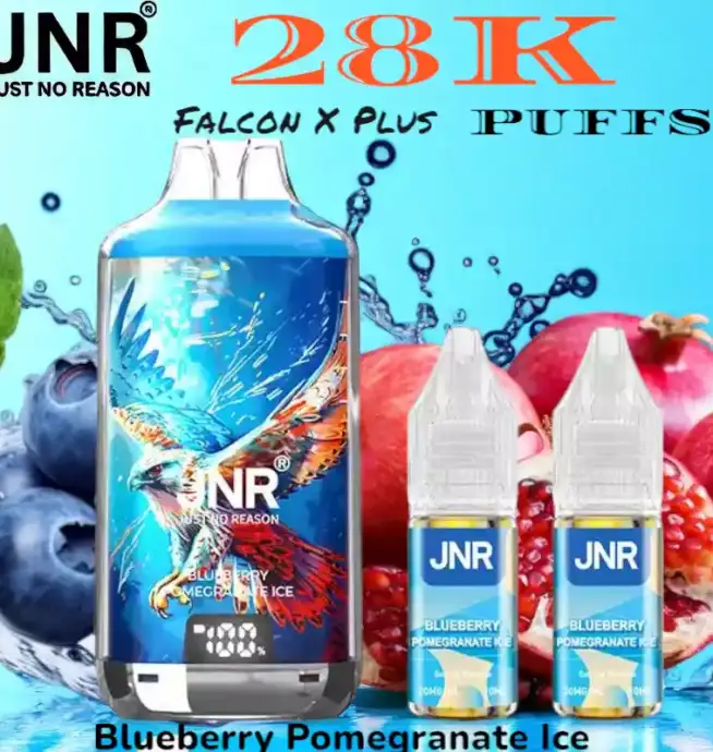 JNR falcon x plus 28k puffs vape jetable rechargeable double réservoir